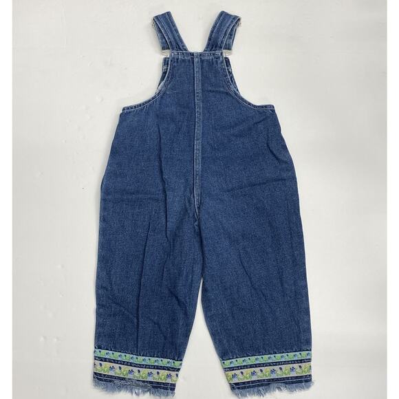 Vintage Disney Winnie the Pooh 100 Acre Collection Denim Overalls Sz 2T - Picture 4 of 14
